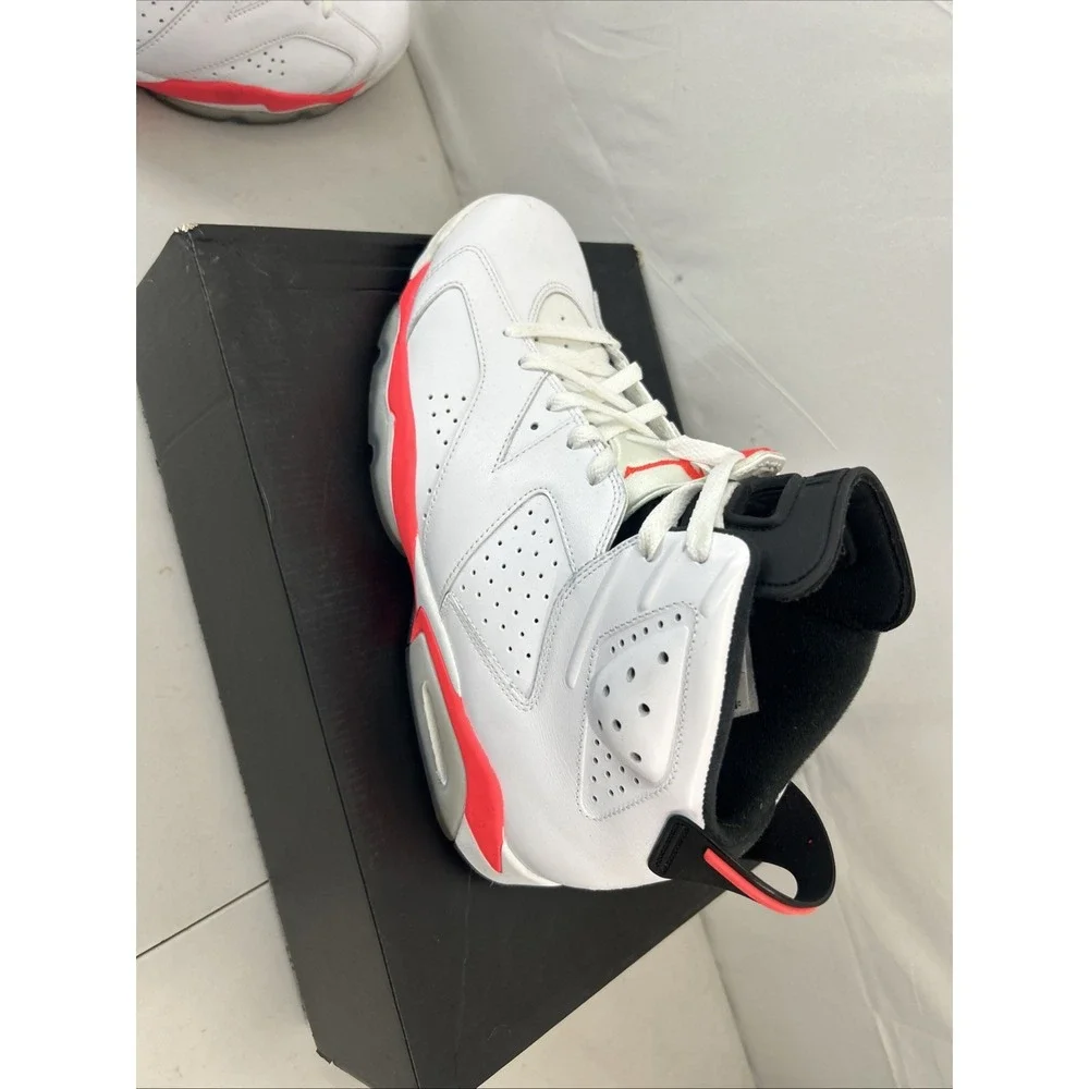 Nike Air Jordan 6 Retro White Infrared 2014 384664-123 With Box Size 12